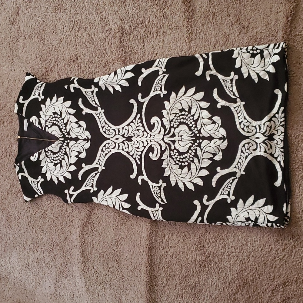 New York & Company Black and White Dress